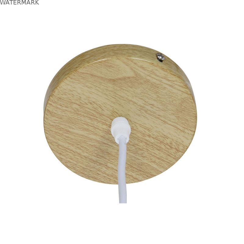 Suspension DKD Home Decor Blanc Marron Naturel Bambou 50 W 30 x 30 x 20 cm