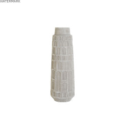 Vase Home ESPRIT Blanc Résine 18 x 18 x 52 cm