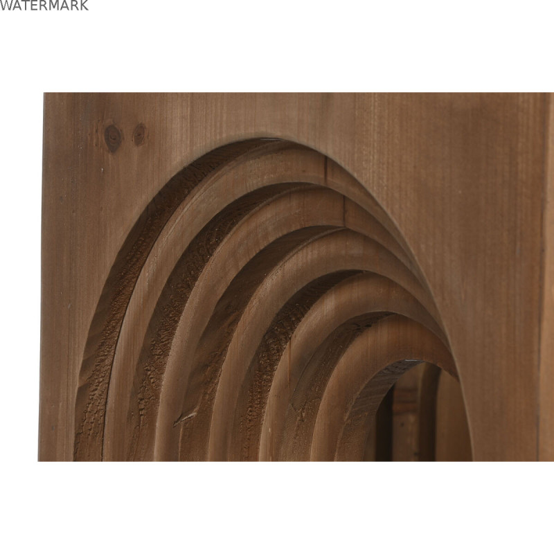Table Basse Home ESPRIT Verre Bois d'épicéa 99 x 99 x 46 cm