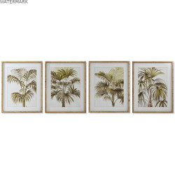 Cadre Home ESPRIT Palmiers Tropical 55 x 2,5 x 70 cm (4 Unités)