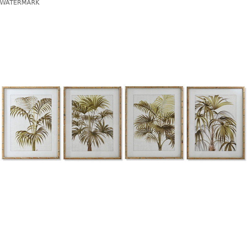 Cadre Home ESPRIT Palmiers Tropical 55 x 2,5 x 70 cm (4 Unités)