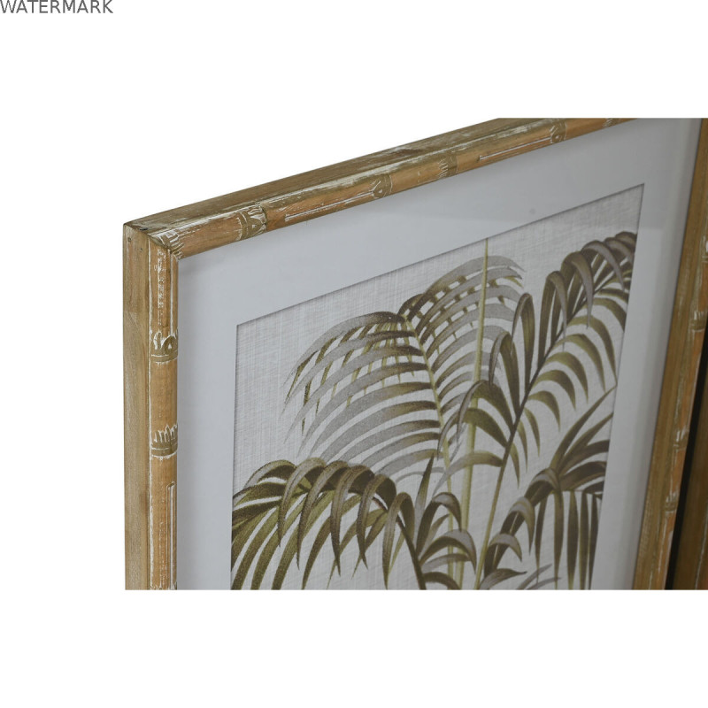 Cadre Home ESPRIT Palmiers Tropical 55 x 2,5 x 70 cm (4 Unités)