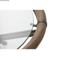 Table Basse Home ESPRIT Verre Bois d'épicéa 100 x 100 x 40 cm
