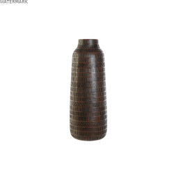 Vase Home ESPRIT Marron Noir Résine Colonial 20 x 20 x 48 cm