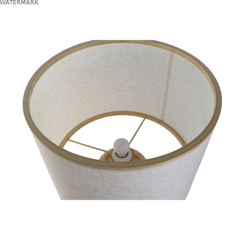 Lampe de bureau DKD Home Decor Marron Naturel Bambou 50 W 220 V 40 x 40 x 71 cm