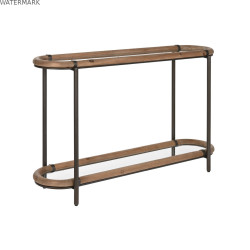Meuble d'Entrée Home ESPRIT Noir 131 x 36 x 81 cm
