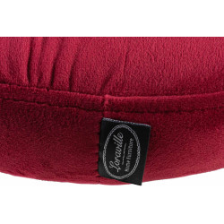 Lot de 2 tabourets de bar Ponte velours chrome rouge