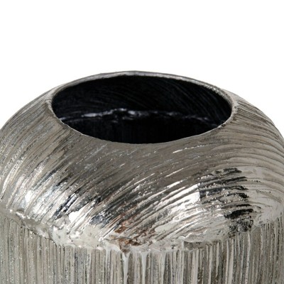 Vase 15 x 15 x 28 cm Argent Aluminium