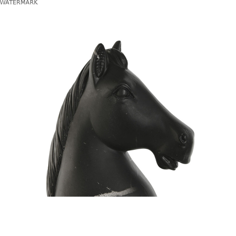 Figurine Décorative Home ESPRIT Noir Cheval 13 x 13 x 33 cm