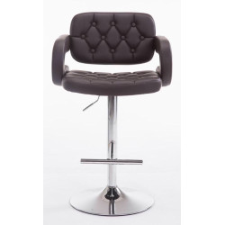 Set 2 Sgabelli Design Dublin In Similpelle marrone