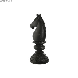 Figurine Décorative Home ESPRIT Noir Cheval 13 x 13 x 33 cm