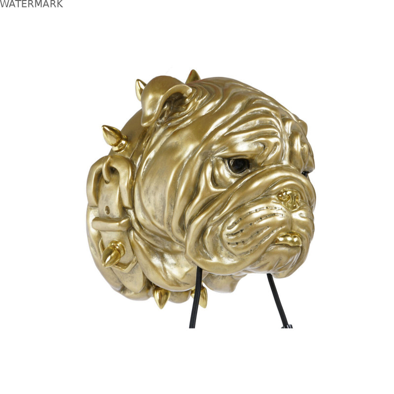 Applique Home ESPRIT Doré Résine 50 W Moderne Bulldog 220 V 25 x 23 x 29 cm