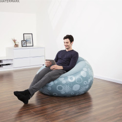 Bestway Fauteuil Gonflable Géant Fashion Couleur Assortie 112x112x66 cm Intérieur 75052