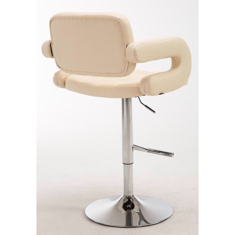 Set 2 Sgabelli Design Dublin In Similpelle crema