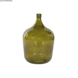 Vase Home ESPRIT Vert Verre trempé 36 x 36 x 56 cm