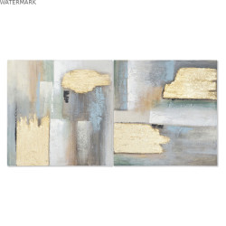 Cadre Home ESPRIT Abstrait Moderne 80 x 3 x 80 cm (2 Unités)