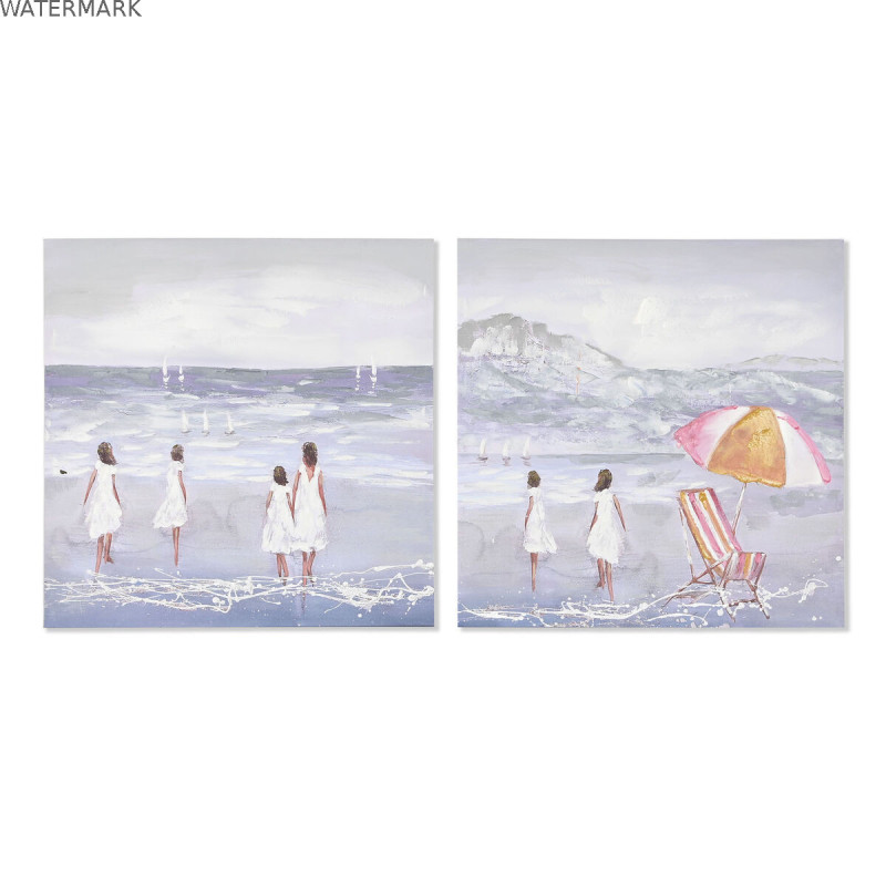 Cadre Home ESPRIT Enfants 80 x 3 x 80 cm (2 Unités)