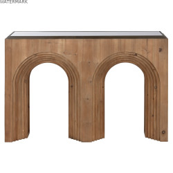 Meuble d'Entrée Home ESPRIT Marron Noir 122 x 30 x 80 cm