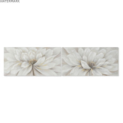 Cadre Home ESPRIT Shabby Chic Coquelicot 120 x 3 x 60 cm (2 Unités)