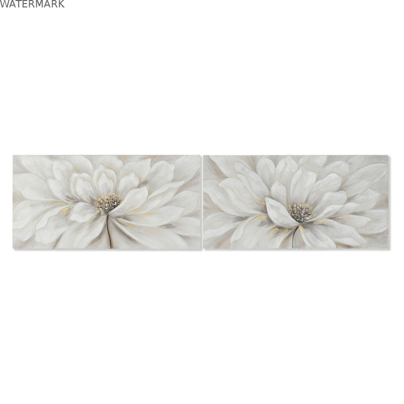 Cadre Home ESPRIT Shabby Chic Coquelicot 120 x 3 x 60 cm (2 Unités)