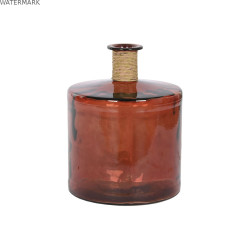 Vase Home ESPRIT Marron Corde Verre trempé 35 x 35 x 45 cm