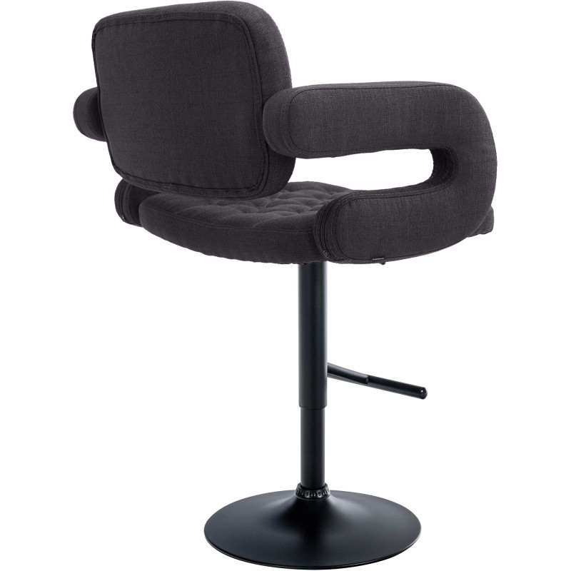 Tabouret de bar Dublin FABRIC noir