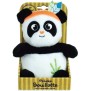 Peluche bouillotte INDIAN PANDA - JEMINI - H 21 cm - Blanc et noir - Bébé