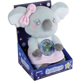 Peluche lumineuse LIMINOU CALLY MIMI KOALA - JEMINI - ± 22 cm - Gris - Bleu, gris et rose - Mixte