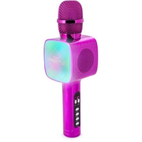 Microphone Karaoké Bluetooth - BIGBEN PARTY - Effets lumineux - Rose