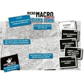 Jeu de société - BLACKROCK - MicroMacro - Crime City - Tricks Town - 16 enquetes