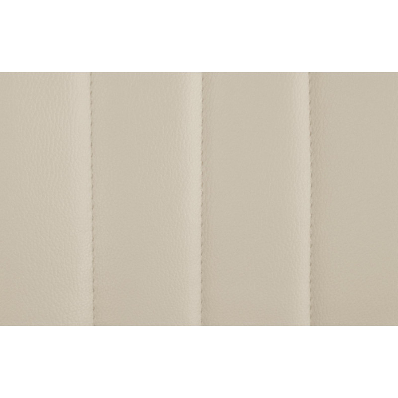 Lot de 2 tabourets de bar Toni simili cuir chrome crème