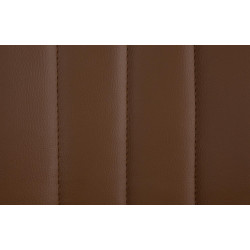 Lot de 2 tabourets de bar Toni simili cuir noir marron