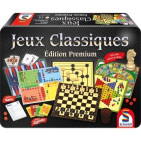 Coffret Premium Boite Métal - Jeux de Société - SCHMIDT SPIELE - Découvrez une sélection premium de jeux dans une boîte élégante