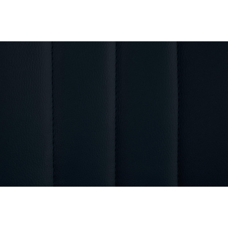 Lot de 2 tabourets de bar Toni simili cuir blanc noir