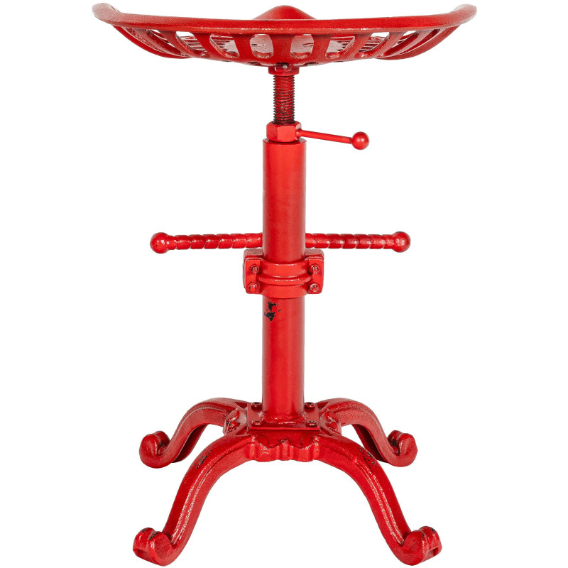 Set 2 Sgabelli Bar industriali Butch In Ghisa rosso