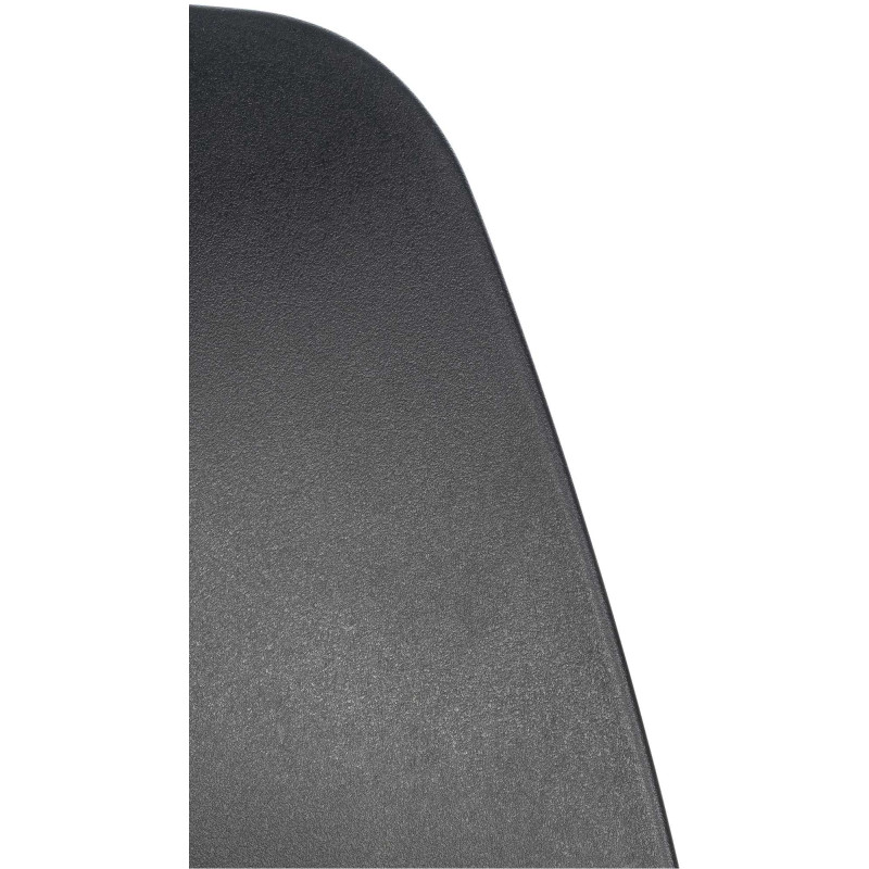Lot de 2 tabourets de bar Gilbert, plastique noir