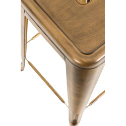 Lot de 2 tabourets de bar Joshua V2 doré