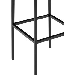 Set De 2 Taburetes Montreal En Tela ~ Altura 85 cm Azul,Negro