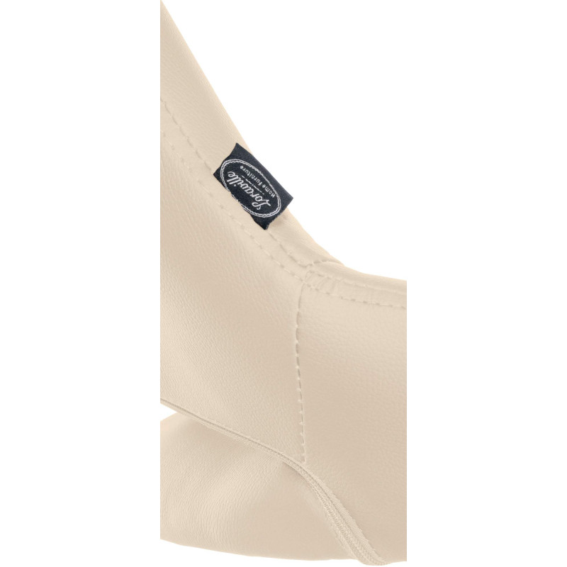 Lot de 2 tabourets de bar Milet simili cuir B crème