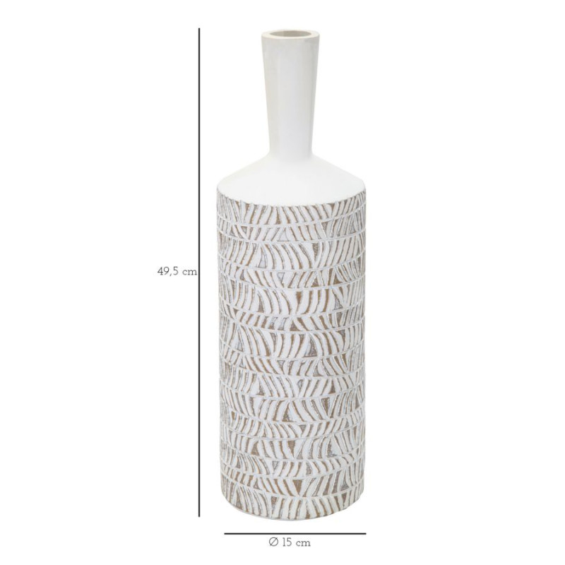 VASE POLYRÉSINE BOUTEILLE NAIROBI CM Ø 15X49,5