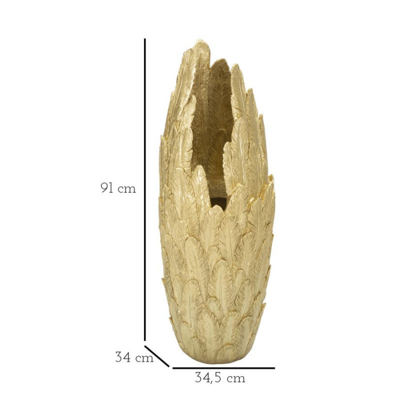 VASE PLUMES CM 34,5X34X91