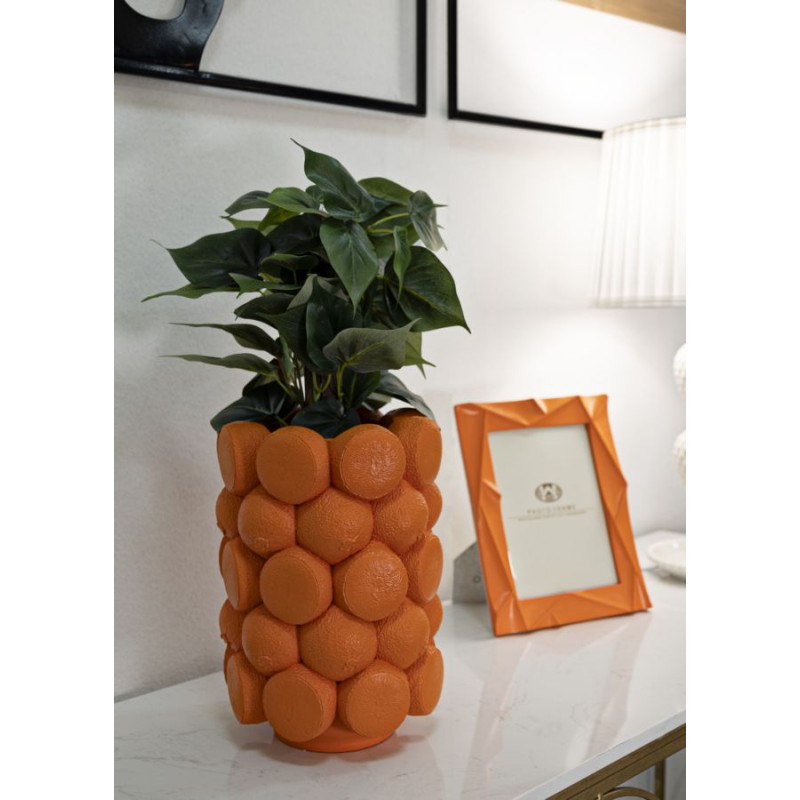 VASE ORANGE CM Ø 19X28