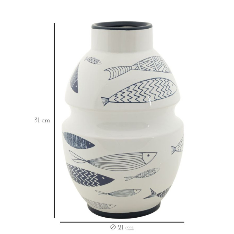 VASE POISSON CM Ø 21X31