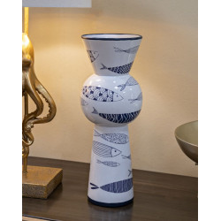 VASE POISSON HAUT CM Ø 14X38,5