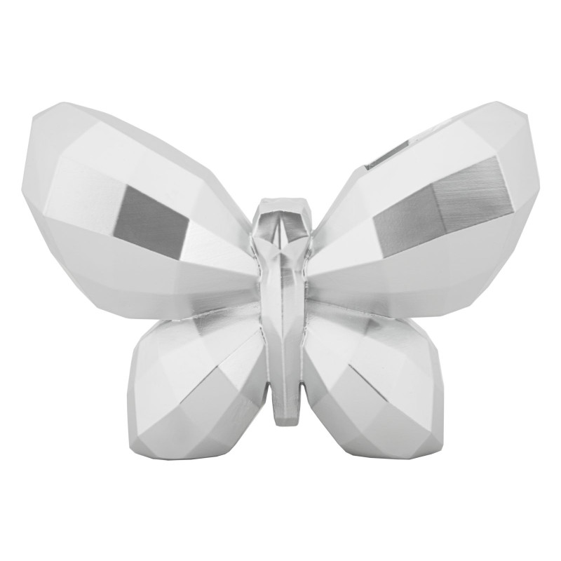 VASE PAPILLON ARGENT CM 22,5X8X15