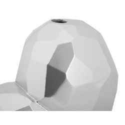 VASE COEUR ARGENT CM 19X9X18