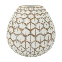 VASE EN RÉSINE TIBET CM Ø27X27