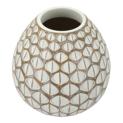 VASE EN RÉSINE TIBET CM Ø27X27