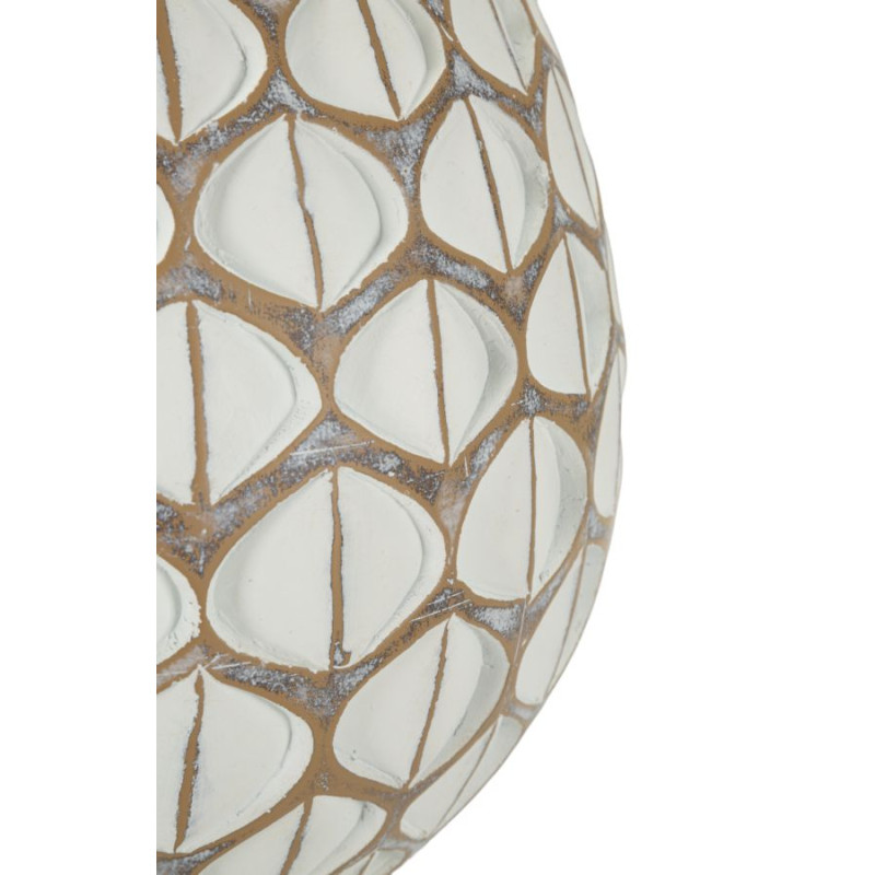 VASE EN RÉSINE TIBET CM Ø27X27
