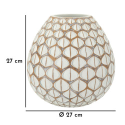 VASE EN RÉSINE TIBET CM Ø27X27